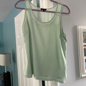 Mint green tank top large